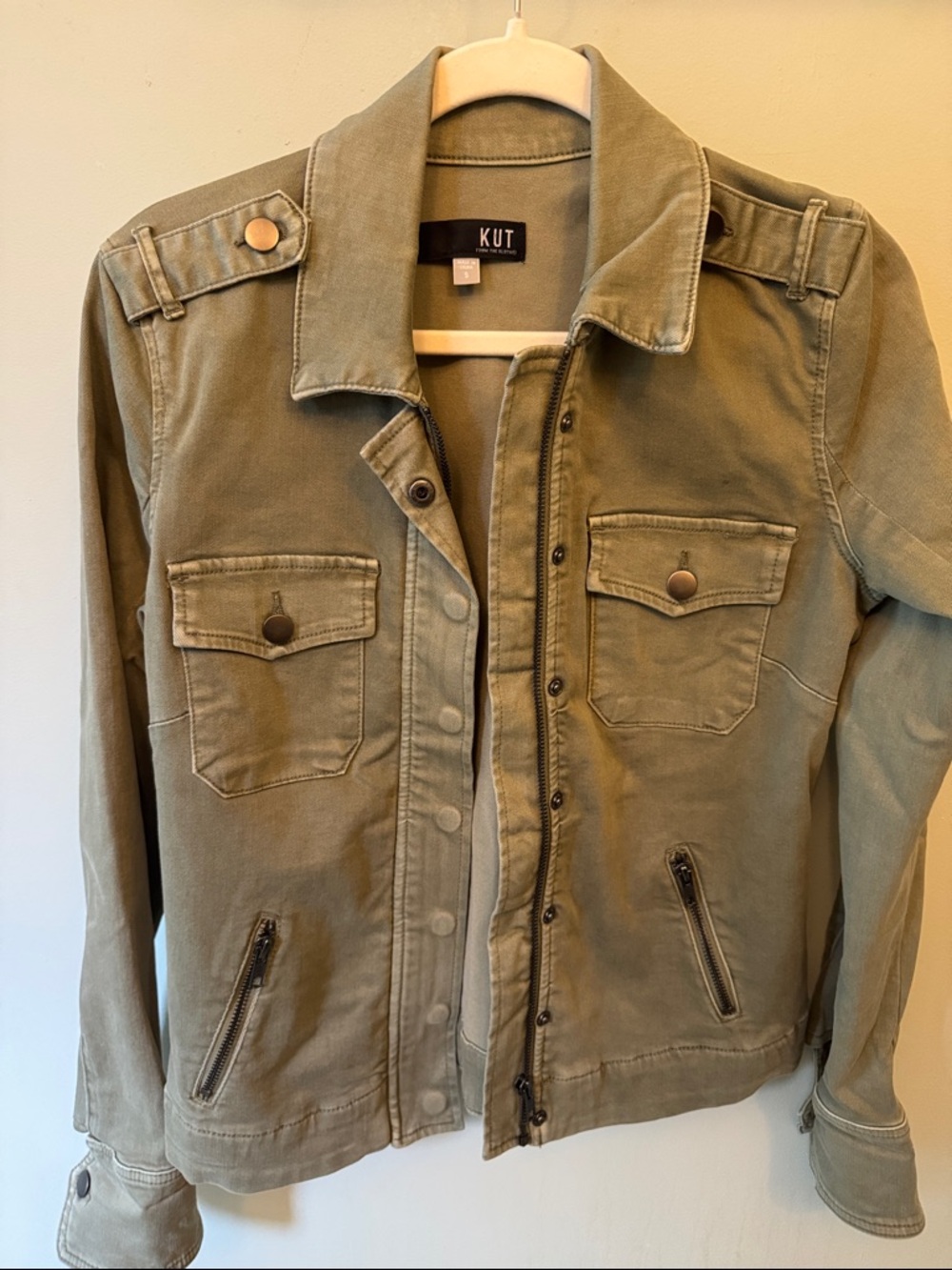 Kut from the Kloth Olive Utility Field Jacket